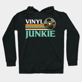 Funny Retro Vinyl Junkie Classic Old School Music Dj Gift Hoodie